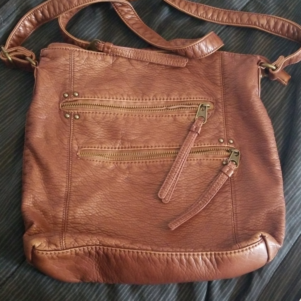 Brown Leather Crossbody Bag